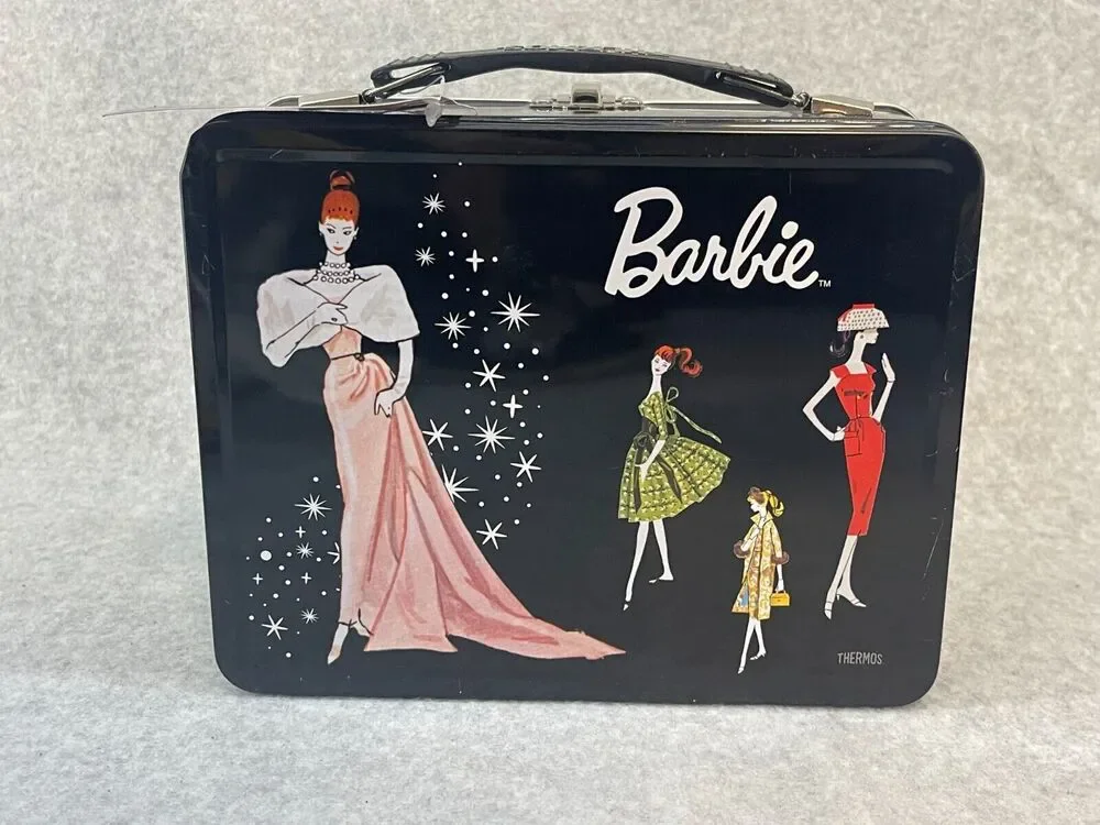 Barbie 100th Anniversary Lunch Box Thermos Special Edition 2004 RARE Box Only